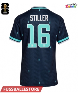 Günstige Deutschland Angelo Stiller #16 Auswärtstrikot Damen WM 2026 Kurzarm